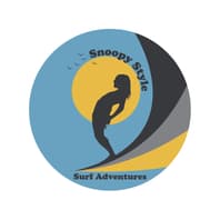Snoopy Style Surf Adventures Logo